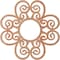 Ekena Millwork Cohen Wood Fretwork Pierced Ceiling Medallion, Cherry, 26"OD x 8 7/8"ID x 1/4"T CMWP26X26X0250COCH - alternate 5